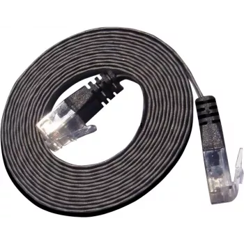 Wirewin Cat.6 Slim Ethernet-patchkaapeli U/UTP 1,5 m musta PKW-SLIM-KAT6 1.5 SW