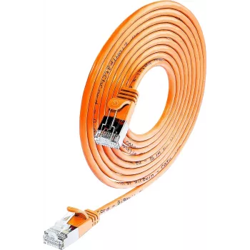 Wirewin Triotronik PKW-LIGHT-STP-K6 1.0 OR Cat6 F/FTP patchkaapeli, 1 m, oranssi