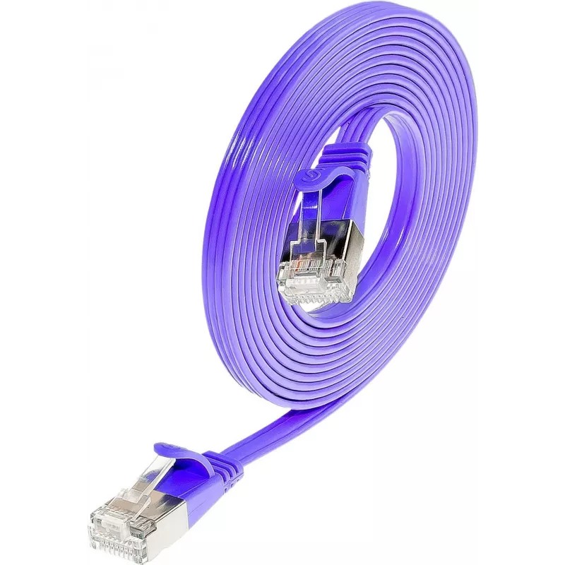 Wirewin Triotronik Cat6 U/FTP Slim patchkaapeli 1 m violetti PKW-STP-SLIM-KAT6 1.0 VT