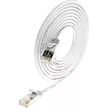 Wirewin Triotronik PKW-LIGHT-STP-K6 3.0 WS Cat6 STP -liitäntäkaapeli 3 m valkoinen