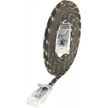 Wirewin Cat.6 SLIM-Tough -liitäntäkaapeli U/UTP 1,0 m harmaa PKW-TOUGH-K6 1.0