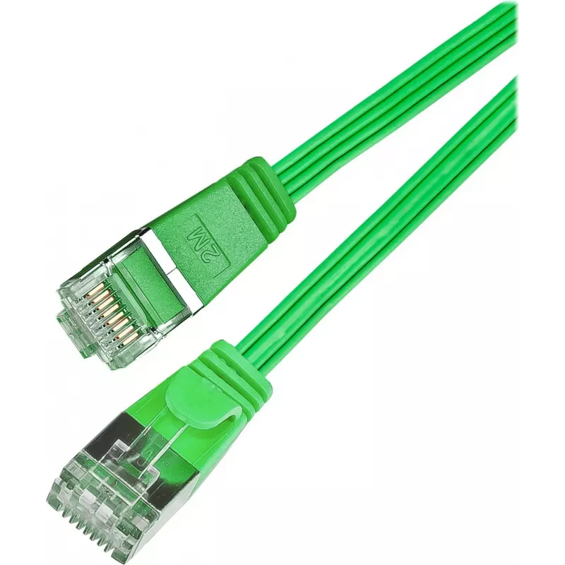 Wirewin Triotronik Cat6 U/FTP Slim -liitäntäkaapeli 3 m vihreä PKW-STP-SLIM-KAT6 3.0 GN