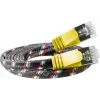 Wirewin Triotronik Cat6 1 m keltainen U/FTP STP RJ45 -liitäntäkaapeli PKW-TOUGH-STP-K6 1.0 GE