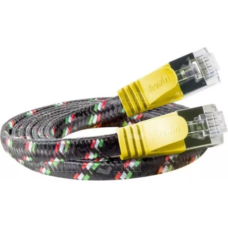 Wirewin Triotronik Cat6 1 m keltainen U/FTP STP RJ45 -liitäntäkaapeli PKW-TOUGH-STP-K6 1.0 GE