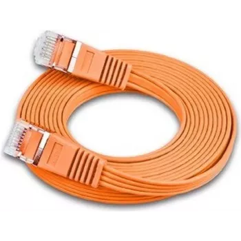 Wirewin Triotronik 0,15 m Cat6 U/FTP -liitäntäkaapeli, RJ-45-RJ-45, oranssi PKW-STP-SLIM-KAT6 0.15 OR
