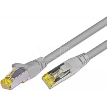Wirewin Cat.6A S/FTP -liitäntäkaapeli, RJ45, 0,5 m, harmaa PKW-PIMF-KAT6A 0.5