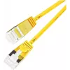 Wirewin Cat 6a U/FTP Slim Ethernet -liitäntäkaapeli, keltainen, 0,5 m PKW-LIGHT-STP-K6A 0.5 GE