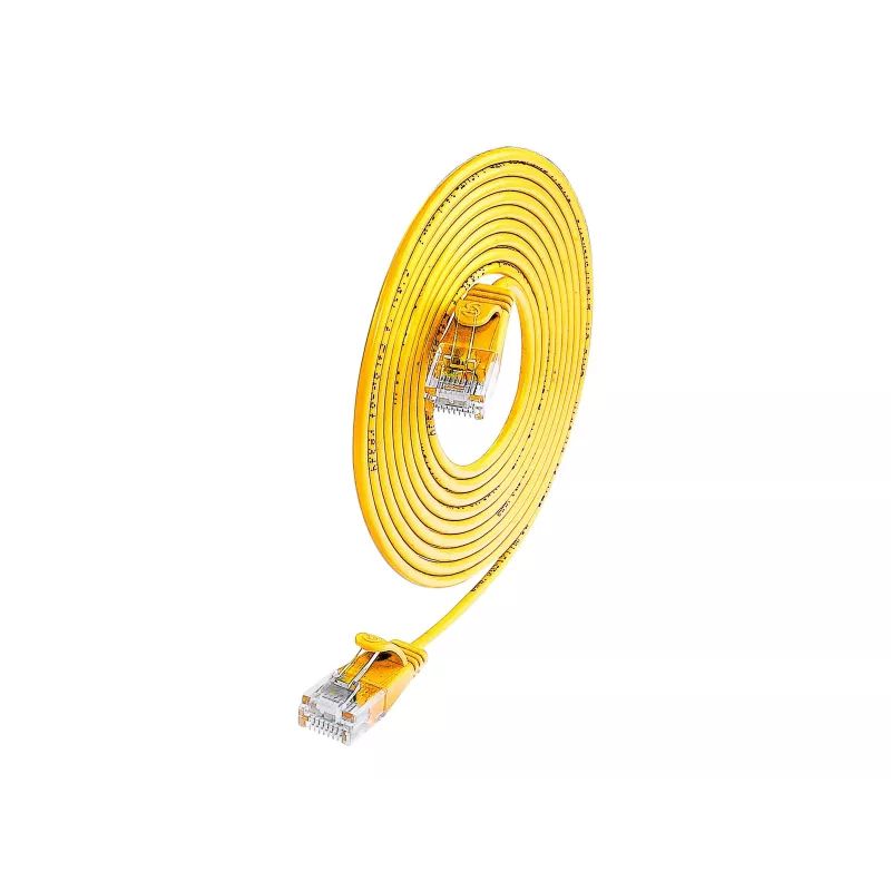 Wirewin PKW-LIGHT-K6 1.5 GE - Cat.6 Slim-Light -verkkokaapeli, U/UTP, 1,5 m, keltainen