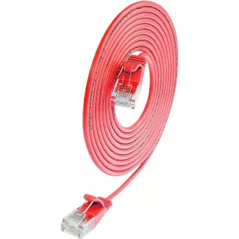 Wirewin Triotronik PKW-LIGHT-K6 1.5 RT Cat6 U/UTP -verkkokaapeli, 1,5 m, punainen