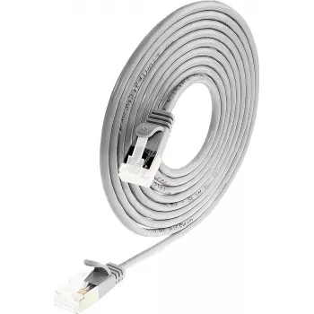 Wirewin PKW-LIGHT-STP-K6A 5.0 Cat 6a U/FTP Slim Round -verkkokaapeli, PoE, 5 m, harmaa