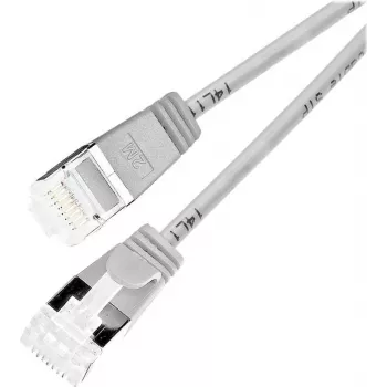 Wirewin PKW-LIGHT-STP-K6A 5.0 Cat 6a U/FTP Slim Round -verkkokaapeli, PoE, 5 m, harmaa