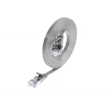 Wirewin Triotronik Cat 6 10 m RJ-45 uros/uros U/FTP (STP) harmaa Slim -verkkokaapeli PKW-STP-SLIM-KAT6 10.0