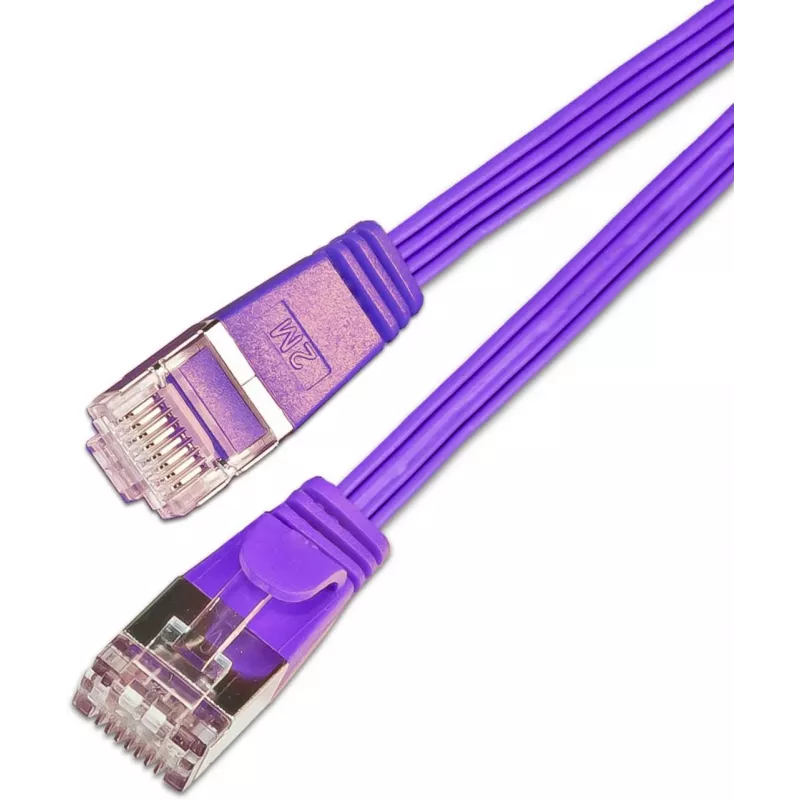 Wirewin Cat6 Slim -verkkokaapeli U/FTP litteä violetti 15 m PKW-STP-SLIM-KAT6 15.0 VT