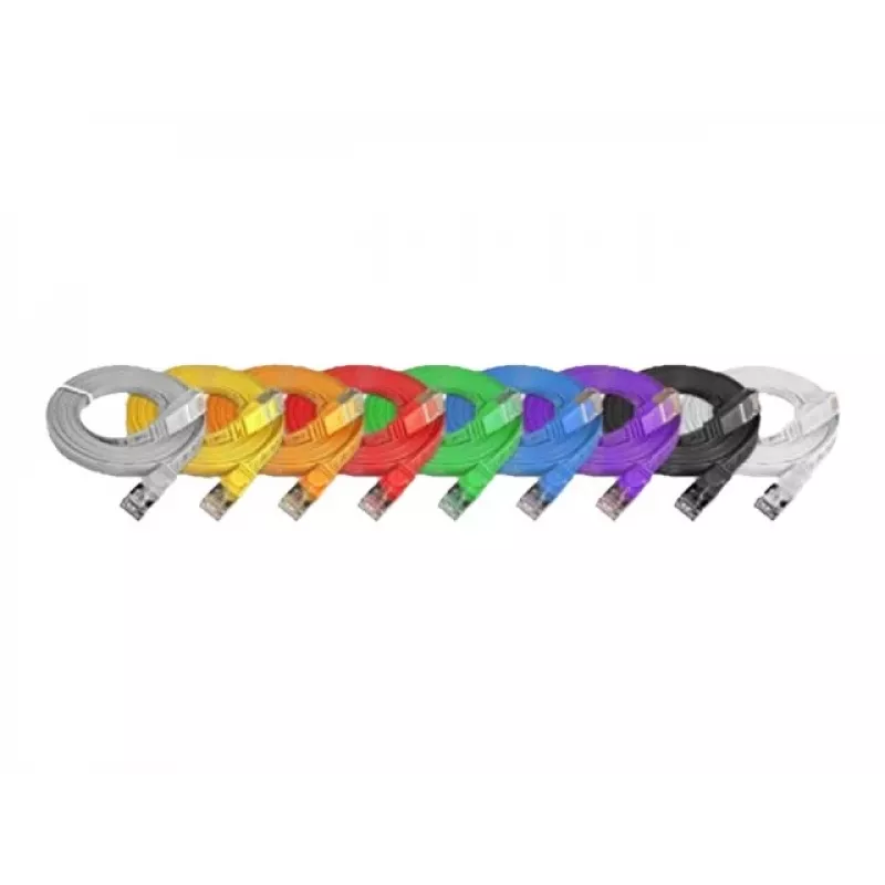 Wirewin Cat6 Slim -verkkokaapeli U/FTP litteä violetti 15 m PKW-STP-SLIM-KAT6 15.0 VT