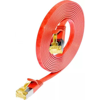 Wirewin Cat6a U/FTP Slim Ethernet -verkkokaapeli, RJ45, punainen, 2 m PKW-STP-SLIM-K6A 2.0 RT