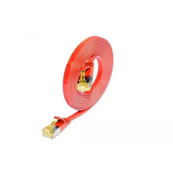 Wirewin Cat6a U/FTP Slim Ethernet -verkkokaapeli, RJ45 uros-uros, punainen, 3 m PKW-STP-SLIM-K6A 3.0 RT