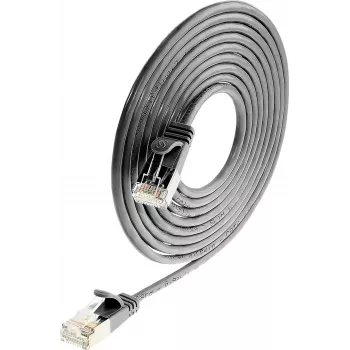 Wirewin Triotronik PKW-LIGHT-STP-K6 0,5 SW Cat6 S/FTP -verkkokaapeli, musta, 0,5 m