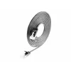Wirewin Slim -verkkokaapeli U/FTP Cat 6a musta 7,0 m PKW-LIGHT-STP-K6A 7.0 SW