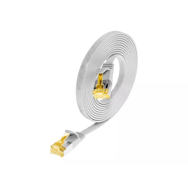 Wirewin Cat6a U/FTP Slim -verkkokaapeli 7 m valkoinen PKW-STP-SLIM-K6A 7.0 WS