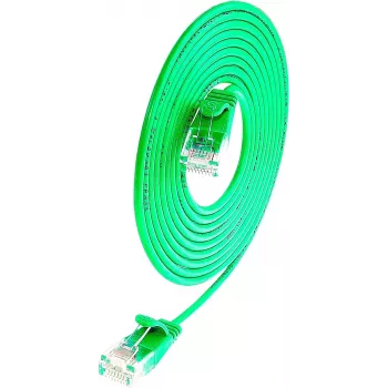 Wirewin SLIM UL6 1 GN - Cat.6 Slim -verkkokaapeli, U/UTP, 1,0 m, vihreä PKW-LIGHT-K6 1.0 GN