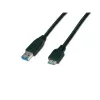Wirewin USB 3.0 A-MB MM 3.0 SW - 3 m USB-A - Micro-B -kaapeli, musta