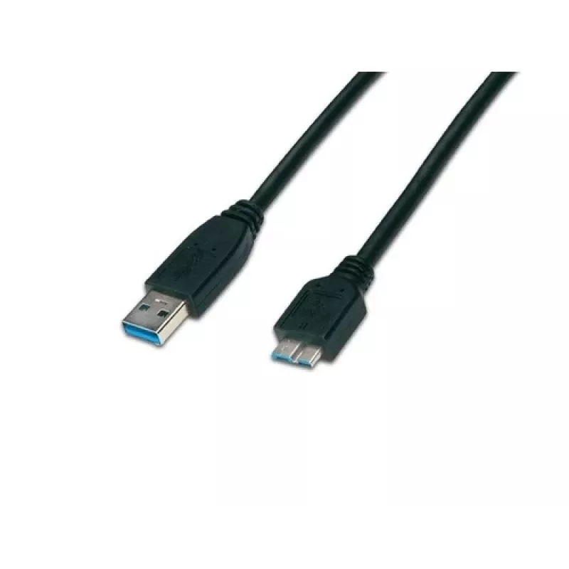 Wirewin USB 3.0 A-MB MM 3.0 SW - 3 m USB-A - Micro-B -kaapeli, musta
