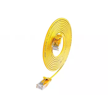Wirewin SLIM UL6 10 GE - Cat.6 SLIM-Light -verkkokaapeli, U/UTP, 10 m, keltainen PKW-LIGHT-K6 10.0 GE