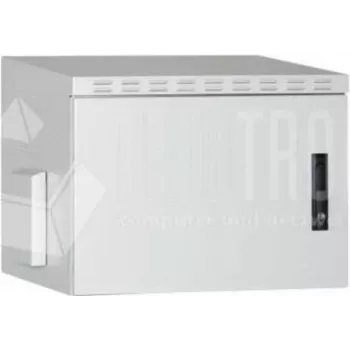 Wirewin IP55 ulkokäyttöön 19 tuuman seinäkotelo, 600x600 mm, 12U, harmaa (WCAB OUT 600X600X12U)