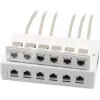 Wirewin 2x 6-porttinen pinta-asennettava kojerasia Keystone-moduuleille, harmaa, muovi Keystone-järjestelmä (125460)