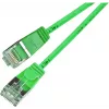 Wirewin SLIM SL6 1.5 GN - Cat.6 Slim-Light -kaapeli, F/FTP, 1,5 m, vihreä (PKW-LIGHT-STP-K6 1.5 GN)