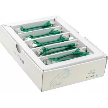 Wirewin SLIM-LS-K6A 0.1 GN 50 Cat6a U/FTP Slim Ethernet -verkkokaapeli, 0,1 m, vihreä, 50 kpl:n pakkaus