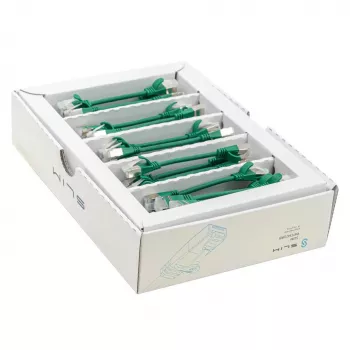 Wirewin SLIM-LS-K6A 0.1 GN 50 Cat6a U/FTP Slim Ethernet -verkkokaapeli, 0,1 m, vihreä, 50 kpl:n pakkaus