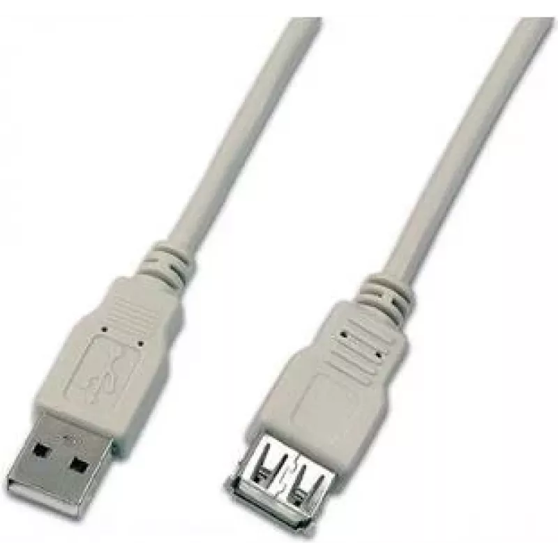 Wirewin USB A-A MF 1.0 GR USB-kaapeli 1 m USB 2.0 harmaa