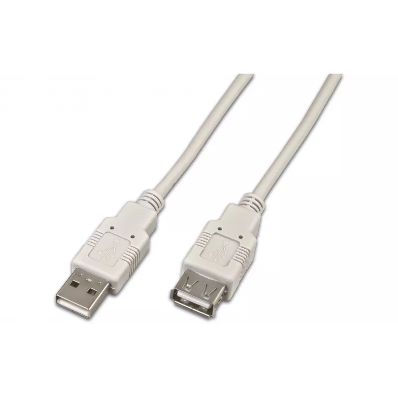 Wirewin USB A-A MF 1.0 GR USB-kaapeli 1 m USB 2.0 harmaa