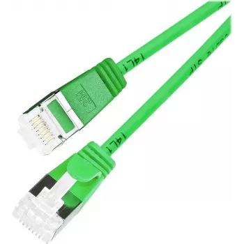 Wirewin Light -verkkokaapeli pyöreä U/FTP Cat 6a vihreä 3,0 m ohut joustava ohut PoE PKW-LIGHT-STP-K6A 3.0 GN