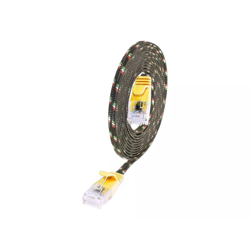 Wirewin PKW-TOUGH-K6 10.0 GE Cat.6 Slim Ethernet -verkkokaapeli, U/UTP, 10 m, keltainen