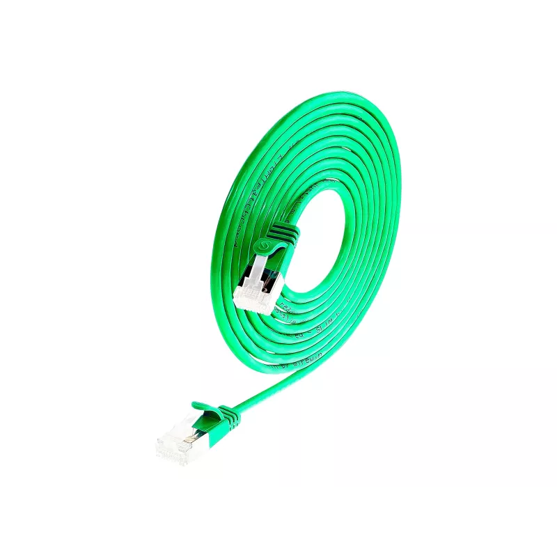 Wirewin PKW-LIGHT-STP-K6A 5.0 GN Cat 6a U/FTP Slim Ethernet -verkkokaapeli, vihreä, 5 m