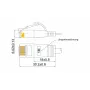 Wirewin PKW-TOUGH-STP-K6 2.0 SLIM Tough STP Cat6 U/FTP -patch-kaapeli, 2 m, harmaa