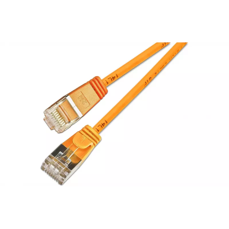 Wirewin SLIM UL6 7,5 m Cat.6 Slim-Light U/UTP -verkkokaapeli, oranssi PKW-LIGHT-K6 7.5 OR
