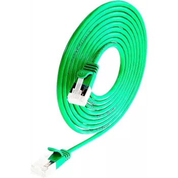 Wirewin Cat 6a U/FTP Slim Ethernet -verkkokaapeli, 0,25 m, vihreä PKW-LIGHT-STP-K6A 0.25 GN