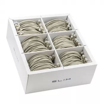 Wirewin SLIM KAT6A 10 gigabitin Light -patchkaapeli, 0,5 m, U/FTP, Ø 3,8 mm, harmaa, 90 kpl:n pakkaus (SLIM-LS-K6A 0.5 90)