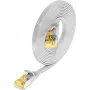 Wirewin Cat6a U/FTP ohut patchkaapeli, 0,1m, valkoinen, RJ45, 10G, 500MHz PKW-STP-SLIM-K6A 0.1 WS