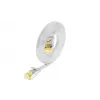 Wirewin Cat6a U/FTP ohut patchkaapeli, 0,1m, valkoinen, RJ45, 10G, 500MHz PKW-STP-SLIM-K6A 0.1 WS