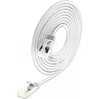 Wirewin PKW-LIGHT-STP-K6A 0.5 WS Cat 6a U/FTP Slim Round -patch-kaapeli, PoE, 0,5 m, valkoinen