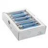 Wirewin SLIM-LS-K6A 0.1 BL 50 - Cat6A ohut Ethernet-patchkaapeli, 0,1m, U/FTP, sininen, 50 kpl:n pakkaus