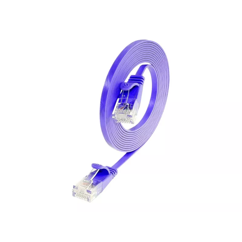Wirewin Cat.6 U/UTP ohut Ethernet-patchkaapeli, RJ45, 1,0 m, violetti PKW-SLIM-KAT6 1.0 VT