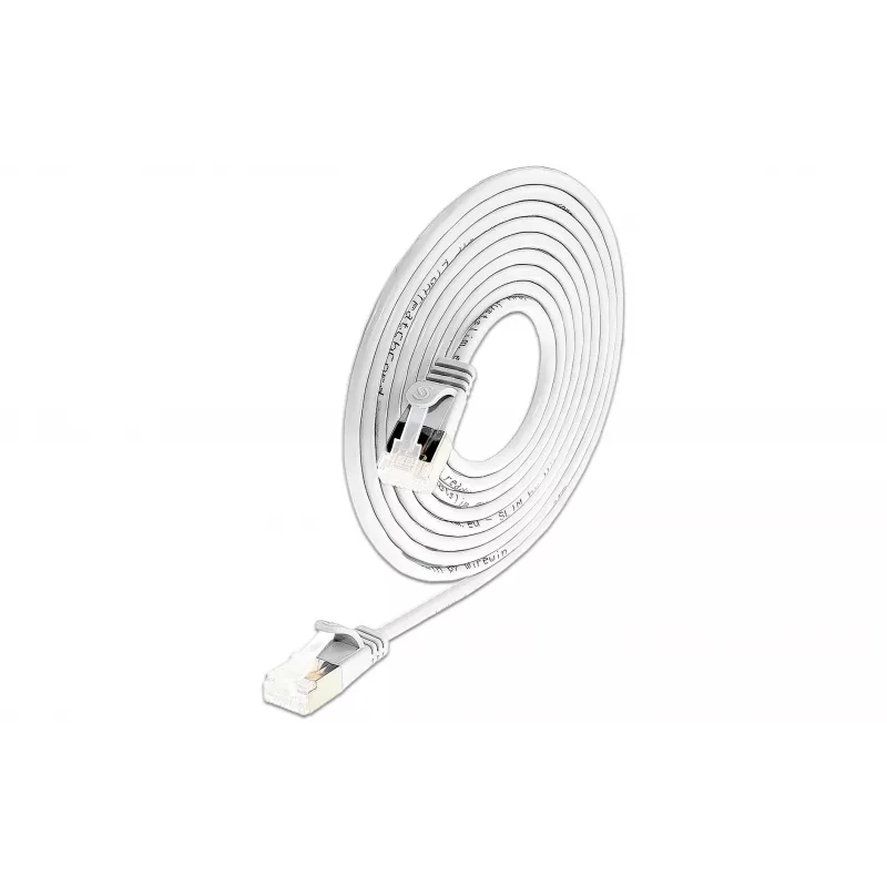 Wirewin SLIM-LS-K6A 3.0 WT 36 - Cat6A Slim Ethernet -patchkaapeli, 3 m, U/FTP, valkoinen, 36 kpl:n pakkaus