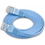 Wirewin Triotronik 0,15 m Cat6 U/FTP Slim Ethernet -patchkaapeli, RJ45 uros-uros, sininen PKW-STP-SLIM-KAT6 0.15 BL