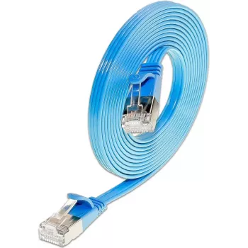 Wirewin Triotronik 0,15 m Cat6 U/FTP Slim Ethernet -patchkaapeli, RJ45 uros-uros, sininen PKW-STP-SLIM-KAT6 0.15 BL