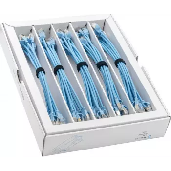 Wirewin SLIM-LS-K6A 0.25 BL 50 Cat.6A U/FTP Slim Ethernet -patchkaapeli, 0,25 m, sininen, 50 kpl:n pakkaus